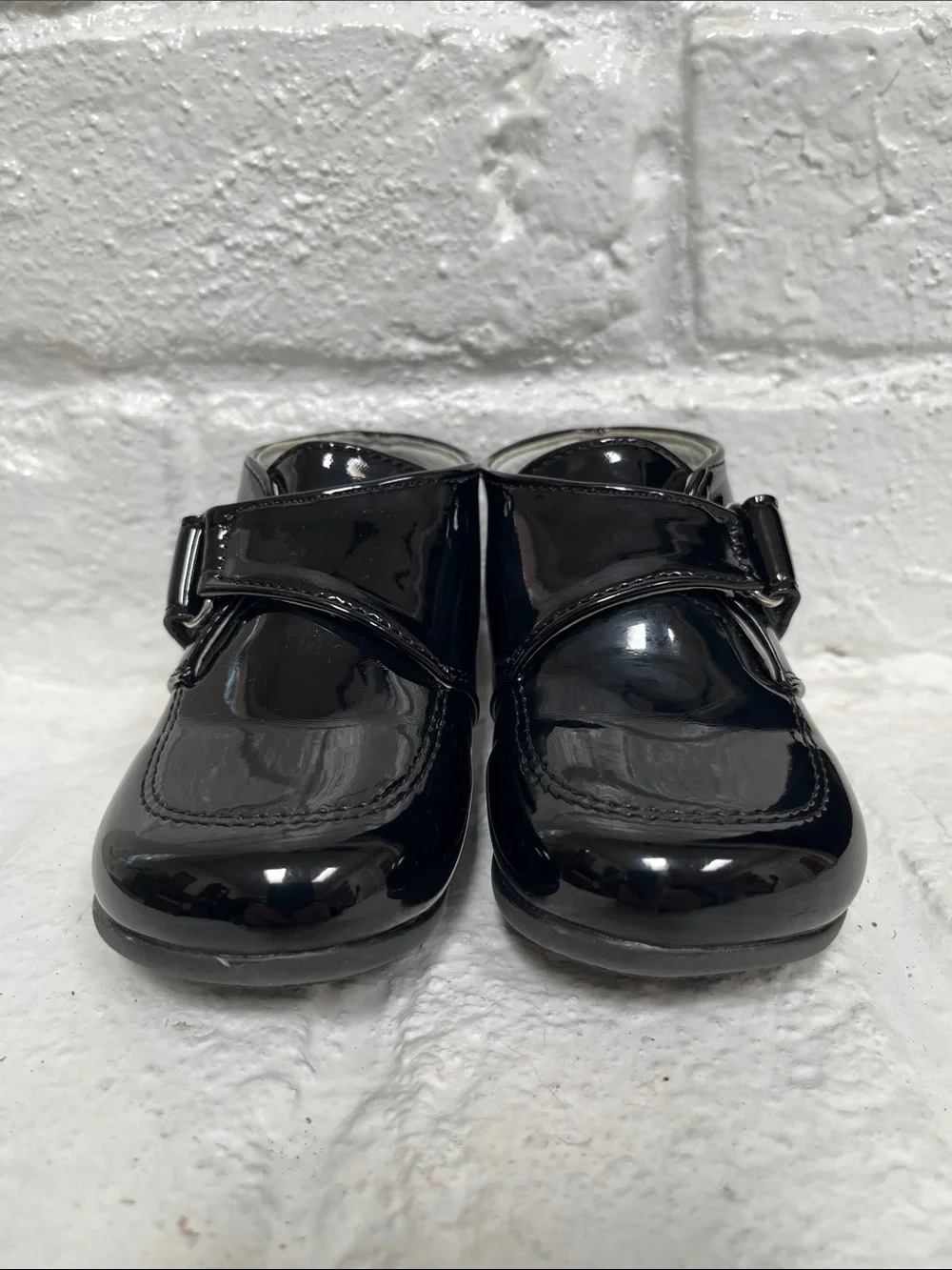 Josmo Black Patent Strap Dress Shoes